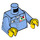LEGO Bleu moyen Airport worker avec Octan Jacket Minifig Torse (973 / 76382)