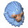LEGO Medium Blue Ardennian Head (Rio Durant) (39510)
