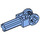 LEGO Mittelblau Achse 1.5 mit Aufrecht Achse Verbinder (6553)