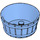 LEGO Medium Blue Barrel 4.5 x 4.5 with Axle Hole (64951)