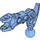 LEGO Medium blauw Bionicle Toa Arm met Joint, Bal Cup, en Vented Armor (60896)