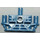 LEGO Medium Blue Bionicle Tohunga Torso with Three Pins (32577)