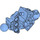 LEGO Bleu moyen Bionicle Vahki Lower Jambe Section avec Deux Balle Joints et Trois Épingle des trous (47328)