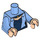 LEGO Medium Blue Black Canary Minifig Torso (88585)
