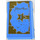 LEGO Medium Blue Book 2 x 3 with Lock and Star Sticker (33009)