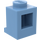 LEGO Mittelblau Backstein 1 x 1 mit Scheinwerfer und Slot (4070 / 30069)