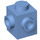 LEGO Medium blauw Steen 1 x 1 met Twee Studs Aan Adjacent Sides (26604)