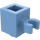 LEGO Bleu moyen Brique 1 x 1 avec Verticale Agrafe (Clip ouvert en O, goujon creux) (60475 / 65460)