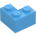 LEGO Medium Blue Brick 2 x 2 Corner (2357)