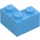 LEGO Medium Blue Brick 2 x 2 Corner (2357)