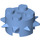 LEGO Medium blauw Steen 2 x 2 Ronde met Spikes (27266)