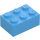 LEGO Mittelblau Stein 2 x 3 (3002)