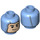LEGO Mittelblau Buzz Lightyear Minifigure Kopf (Einbau-Vollbolzen) (77946 / 93371)