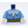 LEGO Medium Blue Captain Cold Minifig Torso (973 / 76382)