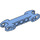 LEGO Medium Blue Double Ball Joint Connector with Squared Ends and Open Axle Holes (89651)