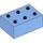 LEGO Mittelblau Duplo Backstein 2 x 3 (87084)