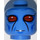 LEGO Medium blauw Duros Alliance Fighter Minifiguur Hoofd (Verzonken solide nop) (3626 / 25442)