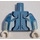 LEGO Medium Blue Electro Minifig Torso with Transparent Medium Blue Arms and White Hands (18011 / 20075)