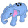 LEGO Mittelblau Elephant mit Tusks und Pink Ohren (67419)