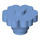 LEGO Bleu moyen Fleur 2 x 2 avec goujon ouvert (4728 / 30657)