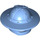 LEGO Medium blauw Helm met Chin Bewaker en Broad Brim (15583 / 30273)