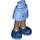 LEGO Medium Blue Hip with Basic Curved Skirt with Blue Shoes with Thin Hinge (2241)