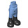 LEGO Bleu moyen Hanche avec Pants avec Noir Boots (2277 / 16925)