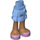 LEGO Medium blauw Heup met Kort Dubbele Layered Rok met Roze Shoes (35624 / 92818)