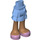 LEGO Medium Blue Hip with Short Double Layered Skirt with Pink Shoes (35624 / 92818)