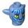 LEGO Medium blauw Jake Sully Minifigure Hoofd met Oren (102438)