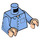 LEGO Medium blauw Jerry Seinfeld Minifig Torso (973 / 76382)