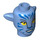 LEGO Medium Blue Kiri Minifigure Head with Ears (101733)