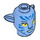 LEGO Mittelblau Kiri Minifigure Kopf mit Ohren (101733)