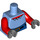 LEGO Mittelblau Krusty Krab Torso mit Blau Pants und Gürtel (973 / 76382)