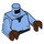 LEGO Medium Blue Lando Calrissian 20th Anniversary Minifig Torso (973 / 76382)