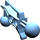 LEGO Mittelblau Bein mit 2 Ball Joints (32173)