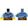 LEGO Mittelblau Man im Hawaiian Shirt Minifig Torso (973 / 76382)