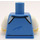 LEGO Mittelblau Mann im Mittelblau Jacke Minifigur Torso (973 / 76382)