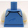 LEGO Mittelblau Man im Medium Blau Jacket Minifig Torso (973 / 76382)