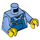 LEGO Medium Blue Mechanic Minifig Torso (973 / 76382)
