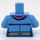 LEGO Bleu Moyen Minifigurine Veste Torse avec Violet Écharpe  (973 / 76382)