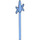 LEGO Medium Blue Minifig Spear with Four Side Blades (43899)