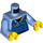 LEGO Medium Blue Minifig Torso with Overalls (973 / 76382)