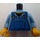 LEGO Medium Blue Minifig Torso with Overalls (973 / 76382)