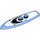 LEGO Bleu moyen Minifigure Planche de bodyboard avec Requin Affronter (17947 / 32991)