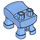 LEGO Medium Blue Minifigure Leg Part (65267)