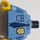 LEGO Mittelblau Minifigure Torso Collared Shirt mit Button Pocket, Sheriff&#039;s Badge, und Blau Tie (76382 / 88585)