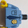 LEGO Mittelblau Minifigur Torso Collared Hemd mit Button Pocket, Sheriff&#039;s Abzeichen, und Blau Tie (76382 / 88585)