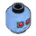 LEGO Mittelblau Mr. Freeze - From Lego Batman Movie Minifigure Kopf (Einbau-Vollbolzen) (3626 / 30817)