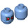 LEGO Medium Blue Mr. Freeze - From Lego Batman Movie Minifigure Head (Recessed Solid Stud) (3626 / 30817)